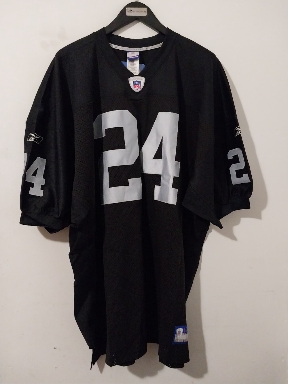 Reebok Vtg. Oakland Raiders Charles Woodson Home Jersey Authentic Size 56